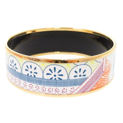 Hermes Enamel GM Metal Multicolor Bangle