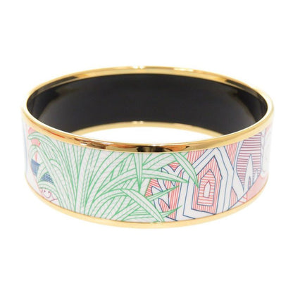 Hermes Enamel GM Metal Multicolor Bangle