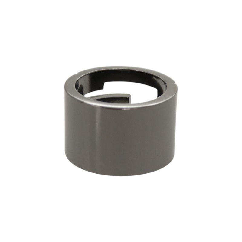 Gucci Logo Cutout Gunmetal Ring
