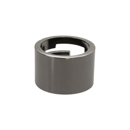 Gucci Logo Cutout Gunmetal Ring