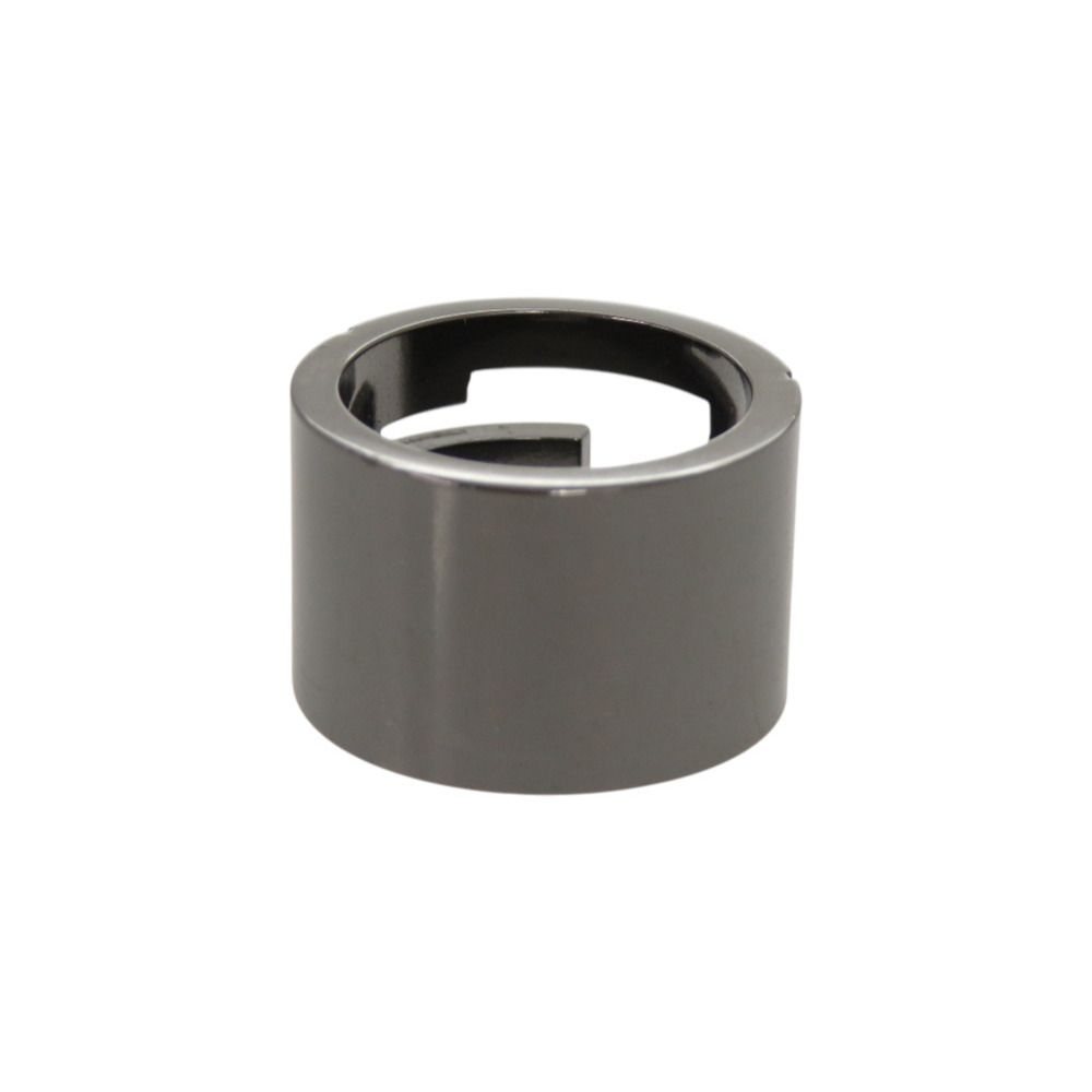 Gucci Logo Cutout Gunmetal Ring