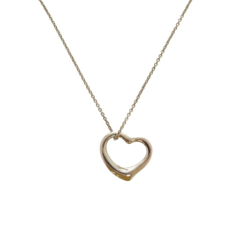 Tiffany & Co. Open Heart Elsa Peretti Silver Necklace