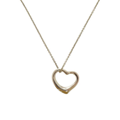 Tiffany & Co. Open Heart Elsa Peretti Silver Necklace