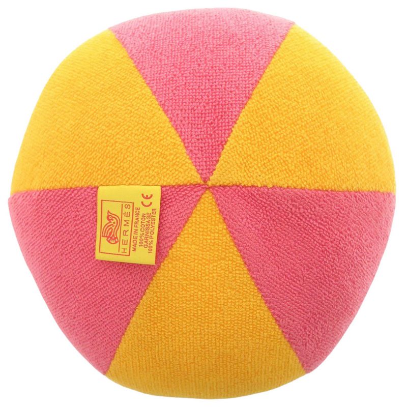 Hermes Beach Ball Animo Natte Cotton Pink Yellow Toy Baby