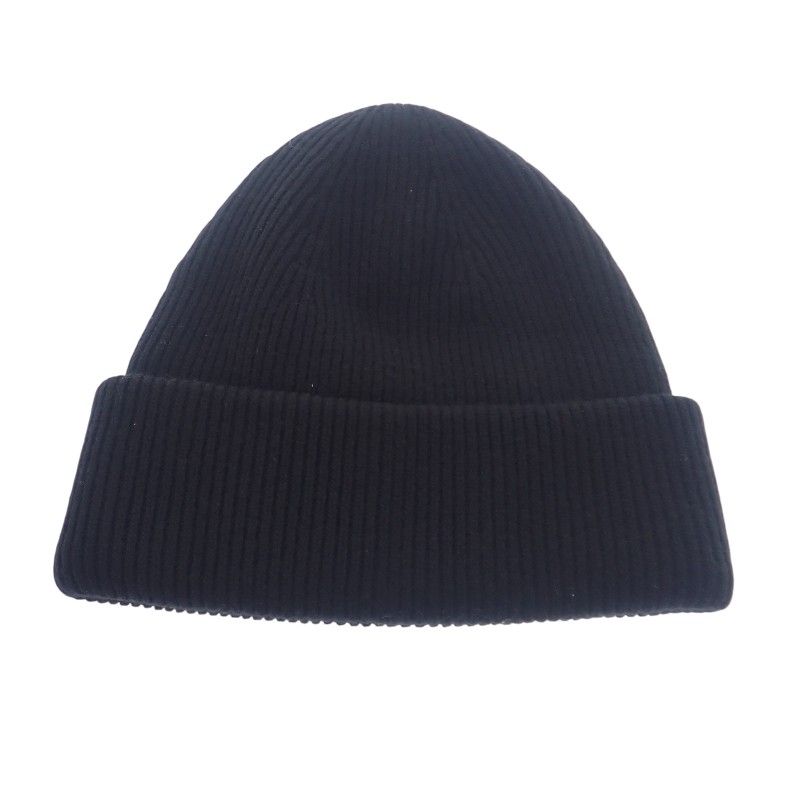 Fendi Wool Vinyl Knit Cap Black