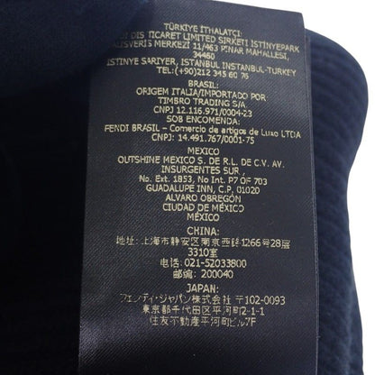 Fendi Wool Vinyl Knit Cap Black