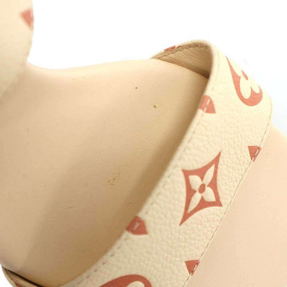 Louis Vuitton Silhouette Line Mule Monogram Empreinte Sandals Beige Pink 36.5
