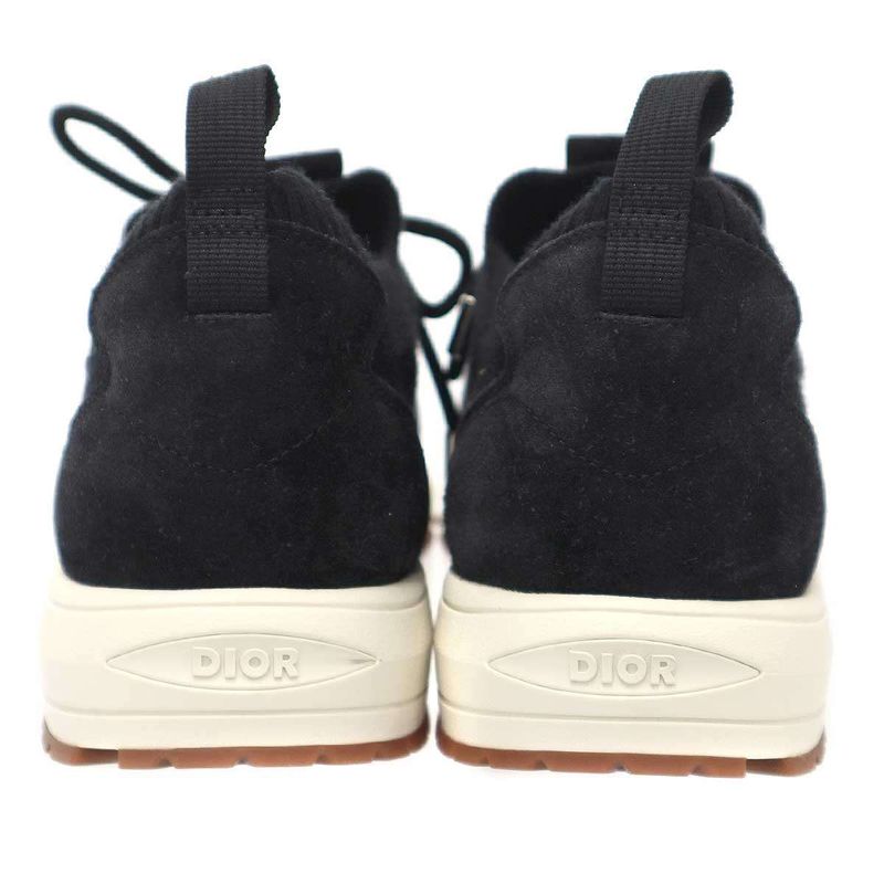 Dior Cannage Cashmere Wool Lounge Sneakers Black 41