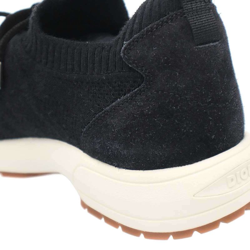 Dior Cannage Cashmere Wool Lounge Sneakers Black 41