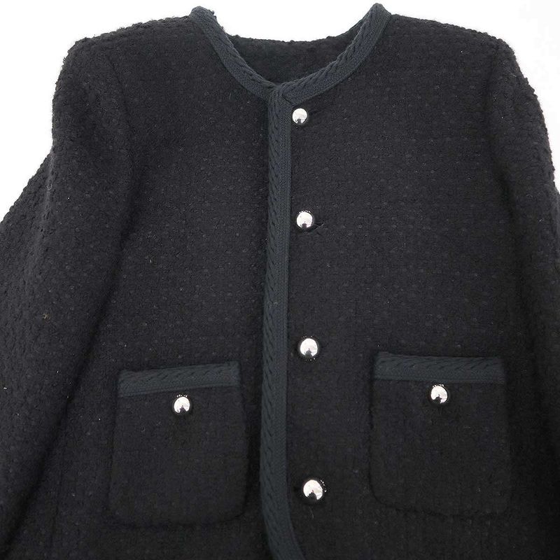 Celine Chelsea Jacket Cashmere Cles Black 34