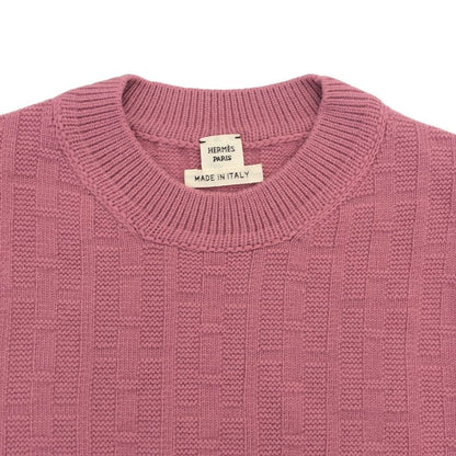 Hermes Jaggery Knit Sweater Pink 34