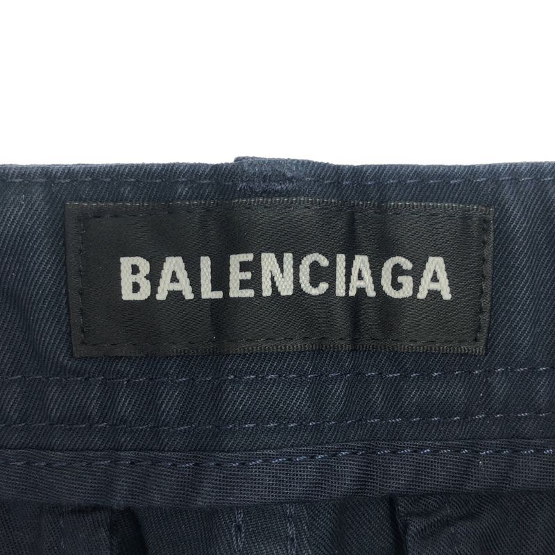 Balenciaga Cotton Cargo Pants Navy 44