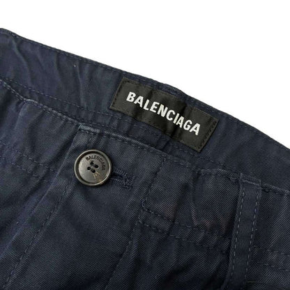 Balenciaga Cotton Cargo Pants Navy 44