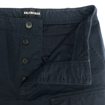 Balenciaga Cotton Cargo Pants Navy 44