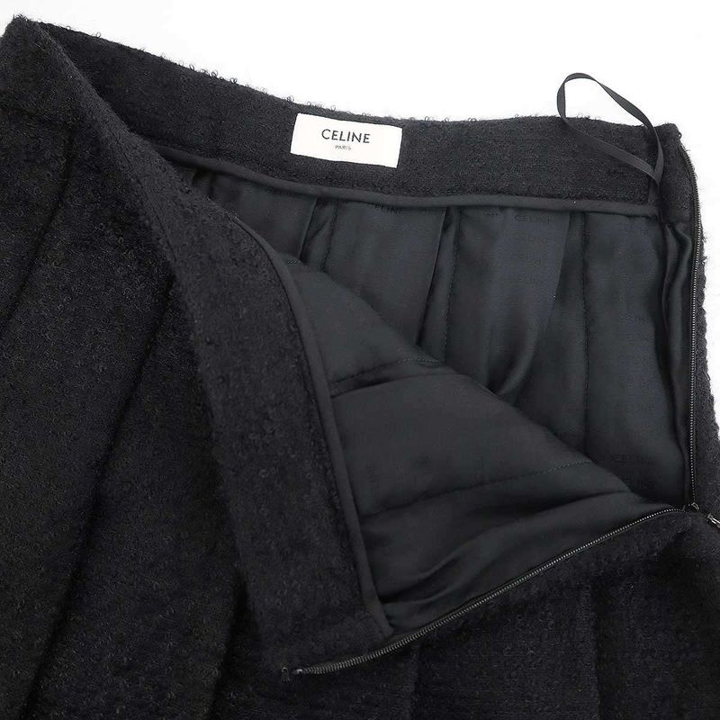Celine Saint Germain Jacket & Pleated Skirt Set Suit Bou Cles Attnatte
