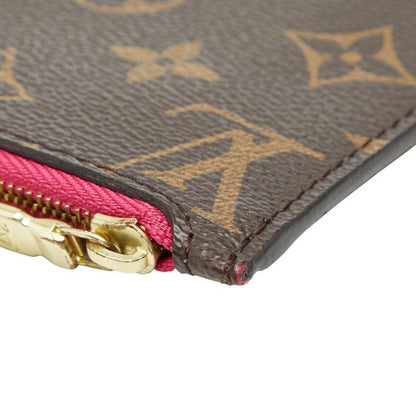Louis Vuitton Monogram Neverfull PM Attached Pouch Brown Leather