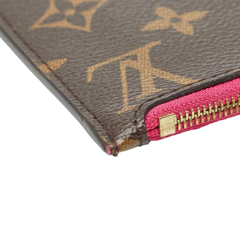 Louis Vuitton Monogram Neverfull PM Attached Pouch Brown Leather