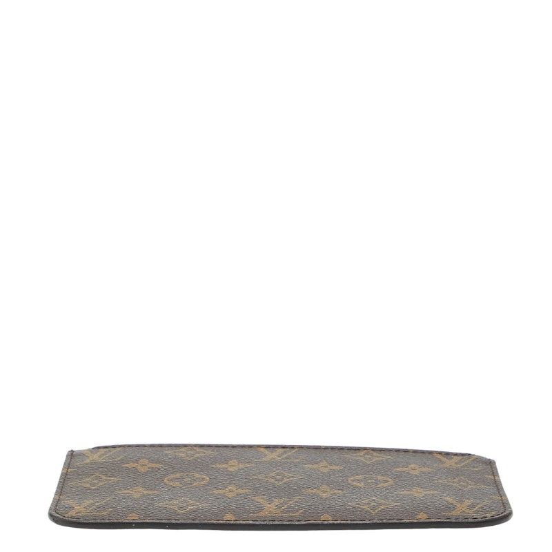 Louis Vuitton Monogram Neverfull PM Attached Pouch Brown Leather