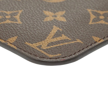Louis Vuitton Monogram Neverfull PM Attached Pouch Brown Leather