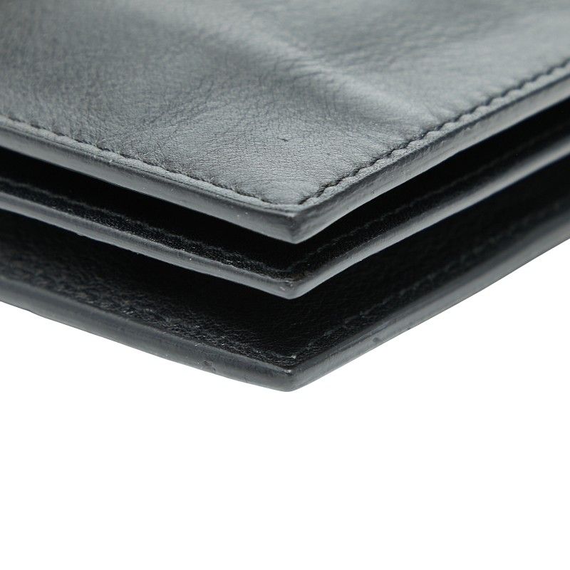 Versace Logo Black Leather