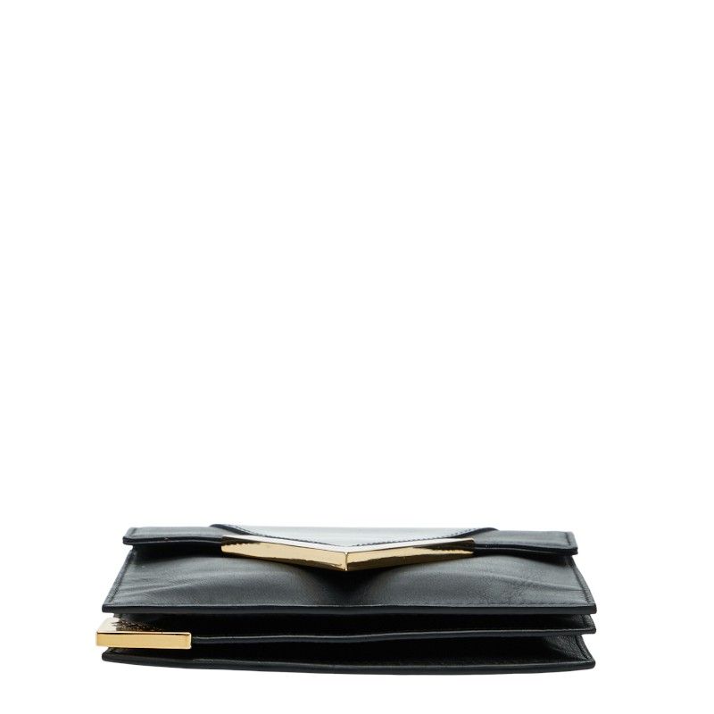 Versace Logo Black Leather