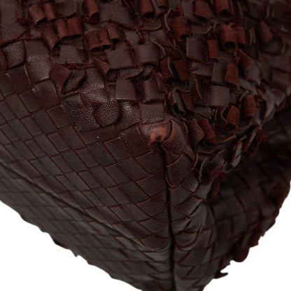 Bottega Veneta Intrecciato Chain Tote Brown Leather