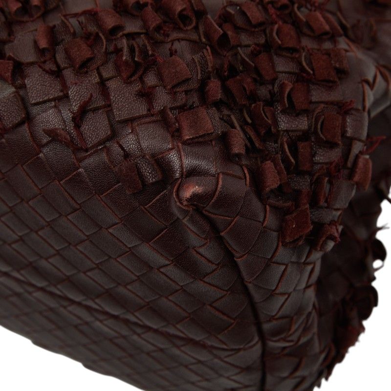 Bottega Veneta Intrecciato Chain Tote Brown Leather