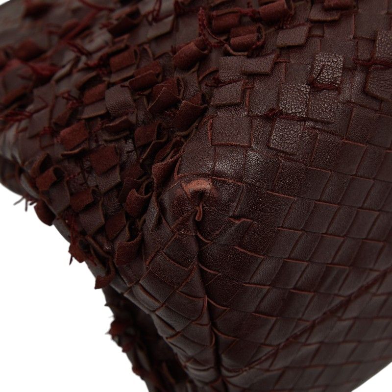 Bottega Veneta Intrecciato Chain Tote Brown Leather