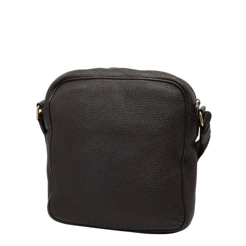 Prada Crossbody Shoulder Bag Brown Leather