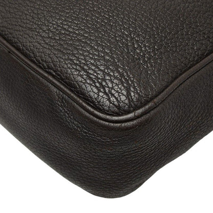 Prada Crossbody Shoulder Bag Brown Leather