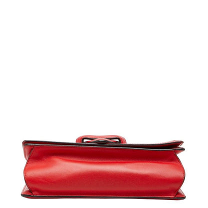 Loewe Barcelona 23 Crossbody Shoulder Bag Red Leather
