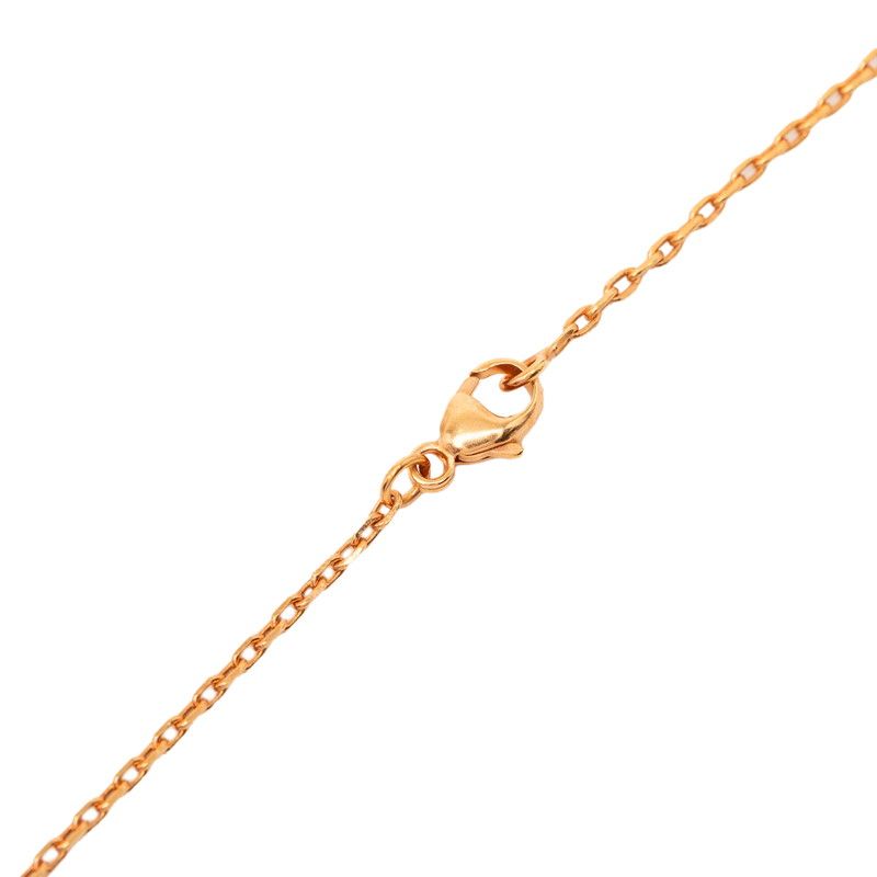 Hermes Kelly PM Pendant Necklace Gold Pink Plated Veau Swift