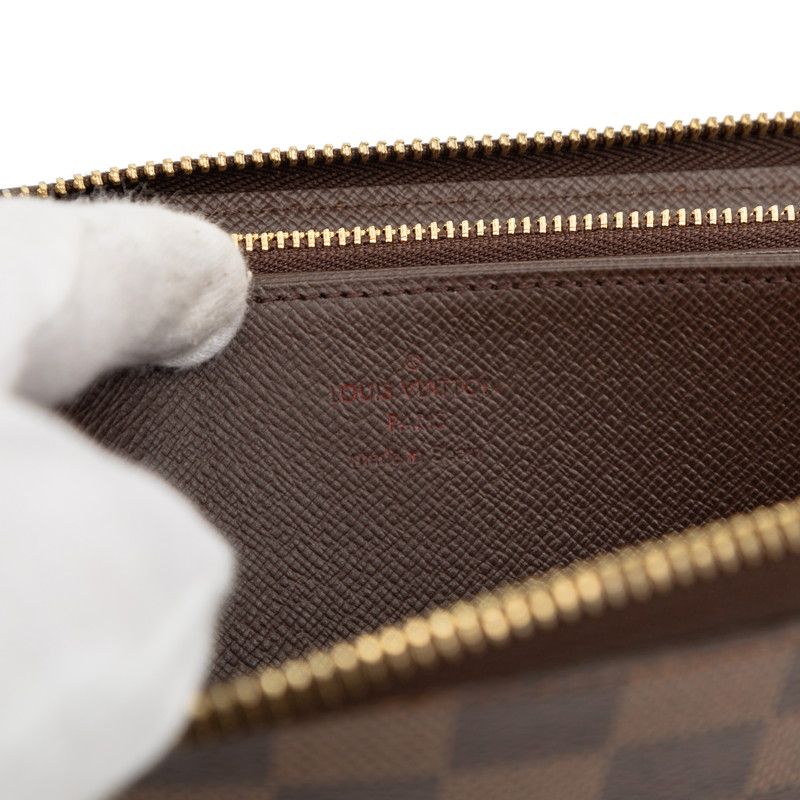Louis Vuitton Damier Zippy Wallet Brown