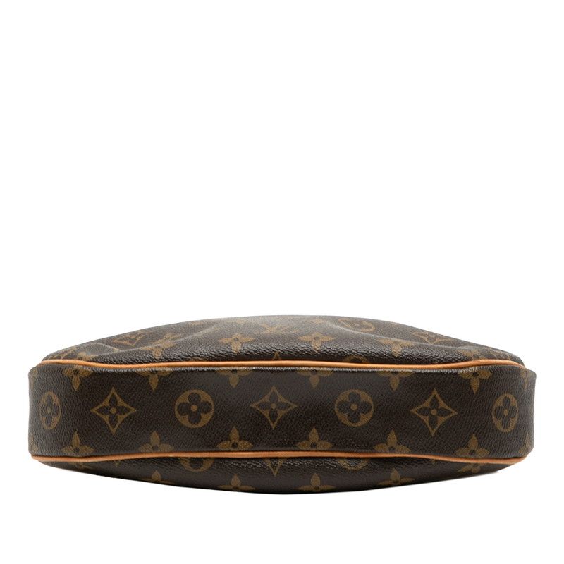 Louis Vuitton Monogram Odeon PM Crossbody Shoulder Bag Brown Leather