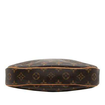 Louis Vuitton Monogram Odeon PM Crossbody Shoulder Bag Brown Leather