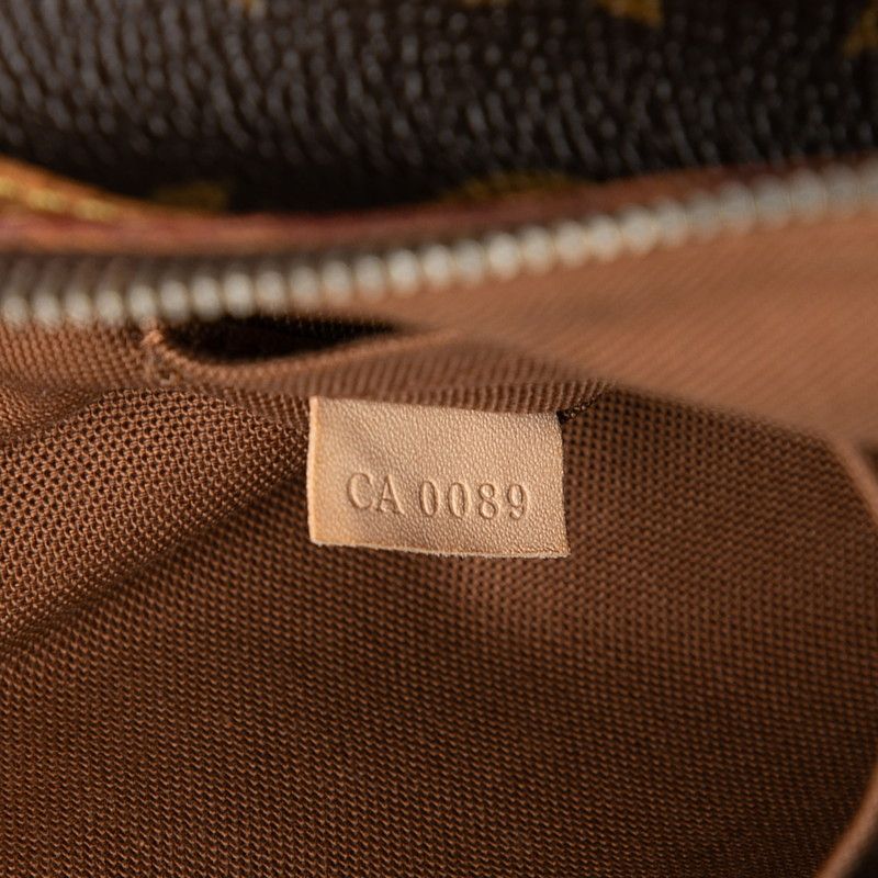 Louis Vuitton Monogram Odeon PM Crossbody Shoulder Bag Brown Leather