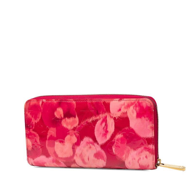 Louis Vuitton Monogram Vernis Zippy Wallet Ikat Flower Zip Around Long
