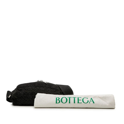 Bottega Veneta Intrecciato Webbing Black Canvas