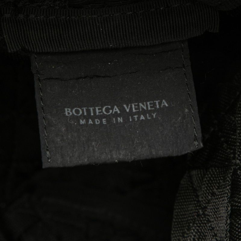 Bottega Veneta Intrecciato Webbing Black Canvas