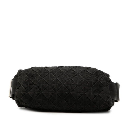 Bottega Veneta Intrecciato Webbing Black Canvas