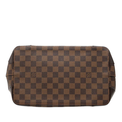 Louis Vuitton Damier Hampstead PM Tote Brown Leather