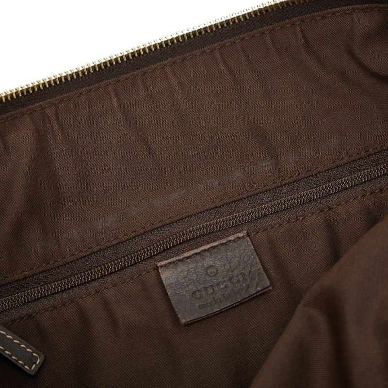 Gucci GG Canvas Abbey Crossbody Shoulder Bag Beige Brown