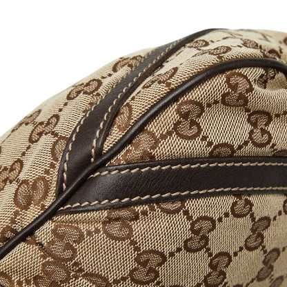 Gucci GG Canvas Abbey Crossbody Shoulder Bag Beige Brown