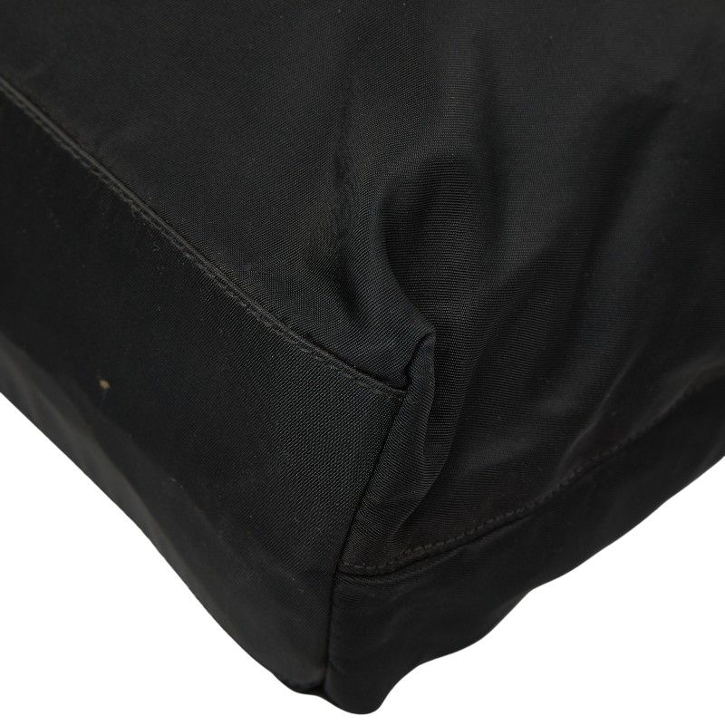 Prada Tote Black Nylon Plastic