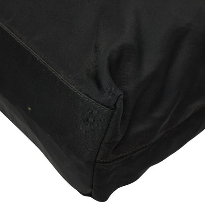 Prada Tote Black Nylon Plastic