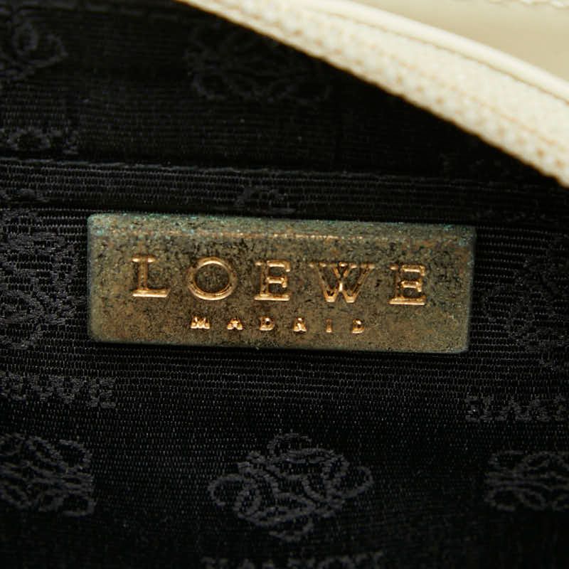 Loewe Mini Handbag Off White Enamel