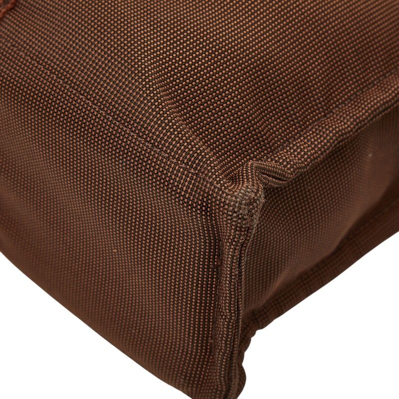 Hermes Her Line Tote MM Brown Canvas