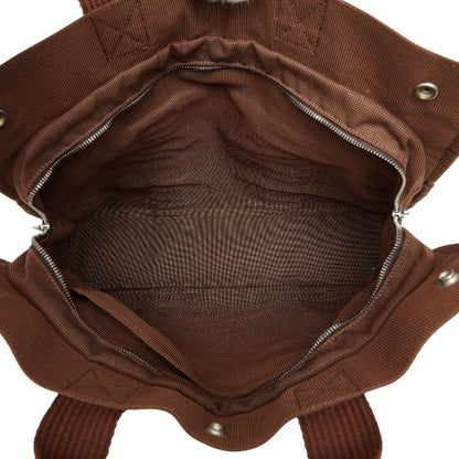Hermes Her Line Tote MM Brown Canvas