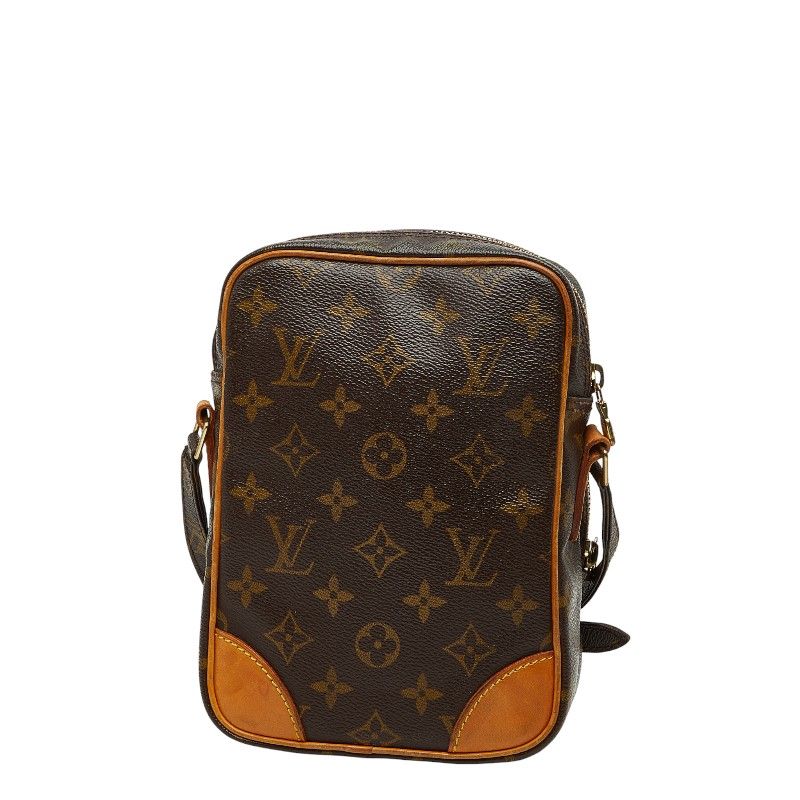Louis Vuitton Monogram Amazon Crossbody Shoulder Bag Brown Leather