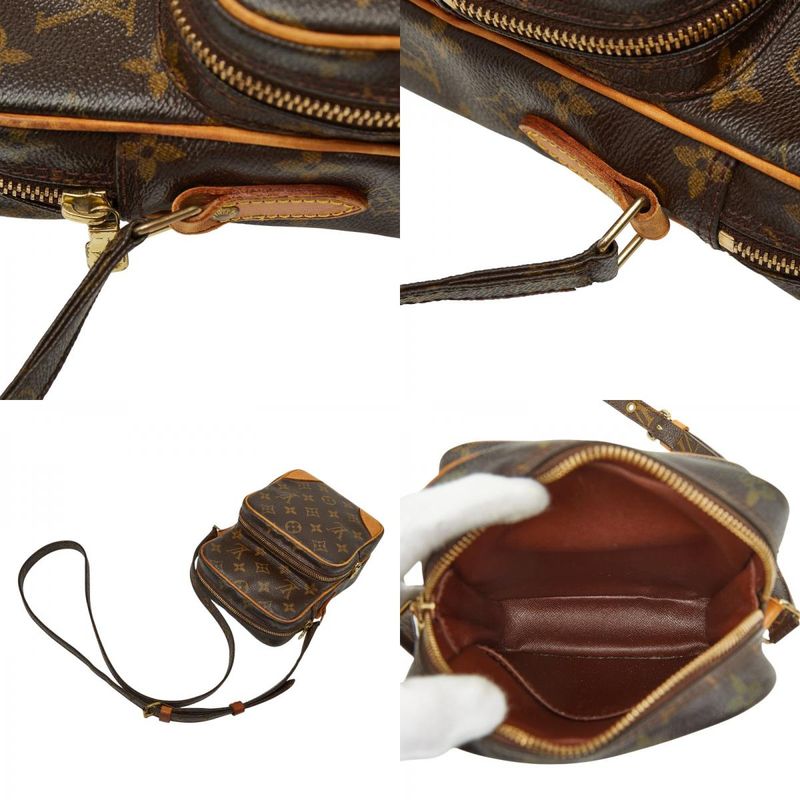 Louis Vuitton Monogram Amazon Crossbody Shoulder Bag Brown Leather